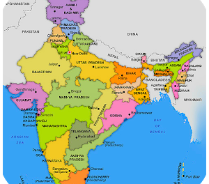 States and Union Territories of India with Capitals